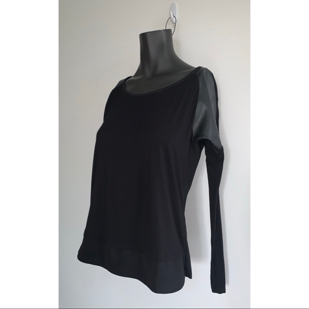 Calvin Klein faux leather top size XS